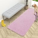 OLANLY Dog Door Mat for Muddy Paws 54x24, Super Absorbent Chenille Mud Mat