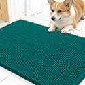 OLANLY Dog Door Mat for Muddy Paws 24x16, Super Absorbent Chenille Mud Mat
