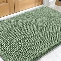 OLANLY Dog Door Mat for Muddy Paws 32x20, Super Absorbent Chenille Mud Mat