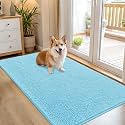 OLANLY Dog Door Mat for Muddy Paws 54x32, Super Absorbent Chenille Mud Mat