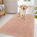 OLANLY Dog Door Mat for Muddy Paws 44x32, Super Absorbent Chenille Mud Mat