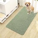 OLANLY Dog Door Mat for Muddy Paws 40x24, Super Absorbent Chenille Mud Mat