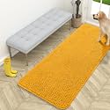 OLANLY Dog Door Mat for Muddy Paws 59x24, Super Absorbent Chenille Mud Mat