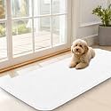 OLANLY Dog Door Mat for Muddy Paws 47x20, Super Absorbent Chenille Mud Mat