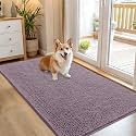 OLANLY Dog Door Mat for Muddy Paws 54x32, Super Absorbent Chenille Mud Mat