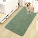 OLANLY Dog Door Mat for Muddy Paws 44x24, Super Absorbent Chenille Mud Mat