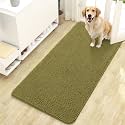 OLANLY Dog Door Mat for Muddy Paws 47x24, Super Absorbent Chenille Mud Mat