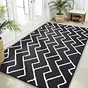 OLANLY Front Door Mat 59x35, Low-Profile Easy Clean Doormat, Deep Black