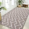 OLANLY Front Door Mat 71x47, Low-Profile Easy Clean Doormat, Khaki