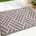 OLANLY Indoor Door Mat 32x20, Low-Profile Dirt Resistant Doormat, Khaki