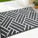 OLANLY Indoor Door Mat 36x24, Low-Profile Dirt Resistant Doormat, Charcoal