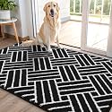 OLANLY Indoor Door Mat 40x32, Low-Profile Doormat, Deep Black
