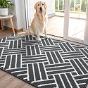 OLANLY Indoor Door Mat 48x32, Low-Profile Dirt Resistant Doormat, Charcoal