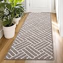 OLANLY Indoor Door Mat 59x23, Low-Profile Dirt Resistant Doormat, Khaki