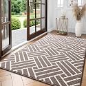 OLANLY Indoor Door Mat 59x35, Low-Profile Dirt Resistant Doormat, Brown