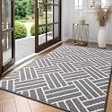 OLANLY Indoor Door Mat 71x47, Low-Profile Dirt Resistant Doormat, Grey