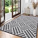 OLANLY Indoor Door Mat 71x47, Low-Profile Dirt Resistant Doormat, Black