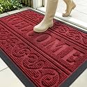 OLANLY Welcome Door Mat Indoor Outdoor 35x23, Heavy-Duty Rubber Doormat