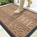 OLANLY Welcome Door Mat Indoor Outdoor 35x23, Heavy-Duty Rubber Doormat
