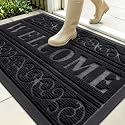 OLANLY Welcome Door Mat Indoor Outdoor 35x23, Heavy-Duty Rubber Doormat