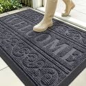 OLANLY Welcome Door Mat Indoor Outdoor 35x23, Heavy-Duty Rubber Doormat