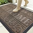 OLANLY Welcome Door Mat Indoor Outdoor 35x23, Heavy-Duty Rubber Doormat