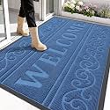 OLANLY Welcome Door Mat Indoor Outdoor 59x34, Heavy-Duty Rubber Doormat