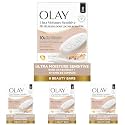 Olay Beauty Bar for Sensitive Skin, Ultra Moisture, 10x More Moisturizers, Nourishing Conditioners, Gentle on Skin, Vitamin B3 Complex, Oat Extract &amp; Vanilla Crème Scent, 3.17 Ounce (Pack of 32)