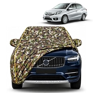 old amaze 100 waterproof car cover  dustproof sun protection cover  soft cotton lining  triple stitched  mirror pocket  antenna pocket  all weather body cover army