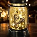 Old English Sheepdog Gifts for Women/Men, Pet Solar Lanterns Old English Sheepdog Lover Lantern Pet Loss Dog Memorial Lights Solar Garden Decoration for Yard,Patio,Torches Lights