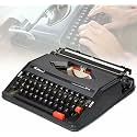 Old Fashioned Manual Typewriter, Machine Typewriter, Portable Flexible Buttons Clear Handwriting - for Letters, Creative Writing, Crafting, Free Writing