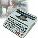 Old Fashioned Manual Typewriter, Machine Typewriter, Portable Flexible Buttons Clear Handwriting - for Letters, Creative Writing, Crafting, Free Writing