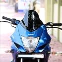 Old Gixxer SF DB Visor Windshield Wind Deflector Dark Smoke Black Color