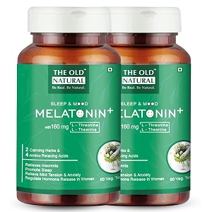 the old natural melatonin 6 mg  tagara 160 mg sleep aid tablets  supports deep relaxation amp restful sleep  sleep supplement for men amp women  120 veg tablets