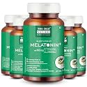 The Old Natural Melatonin Sleeping Pills Melatonin 5Mg With Tagara 125Mg (300 best sleeping tablet) II (Pack of 5 bottles)