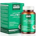 The Old Natural Melatonin 6mg + Tagara 160mg Sleep Support Tablets | Melatonin &amp; Valerian Root Extract Formula | Supports Relaxation, Sleep Quality &amp; Healthy Sleep Cycle | 60 Veg Tablets