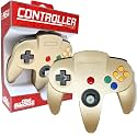 Old Skool N64 Wired Game Controller Joystick for Nintendo 64 - Gold Gamepad
