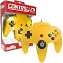 Old Skool N64 Wired Controller Compatible with Nintendo 64 - Yellow Gamepad