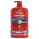 Old Spice Captain Body Wash for Men, Scent of Bergamot, 24/7 Shower Fresh, Long Lasting Fragrance, 3X Defense Formula, Refreshing & Deep Cleansing Shower Gel, 987 ml (33.4 fl oz)