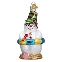 Old World Christmas Ornaments: Snowman Assortment Glass Blown Ornaments for Christmas Tree, On Beach