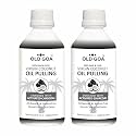 OLDGOA Natural Organic Pure Virgin Coconut Enriched With Spearmint Oil Best For Strengthens Jaws,Fortifies Teeth |Fresh Breath - Pack Of 2 (ACTIVATED CHARCOAL)