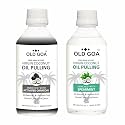 OLDGOA Natural Organic Pure Virgin Coconut Enriched With Spearmint Oil Best For Strengthens Jaws,Fortifies Teeth |Fresh Breath - Pack Of 2 (ACTIVATED CHARCOAL + SPEARMINT) 200 ML