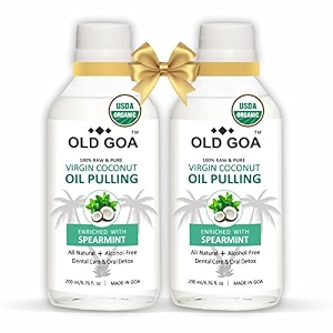 oil pullingspearmint 200  spearmint 200 ml cold pressed virgin coconut oilayurvedic mouthwashfor healthy teeth amp gumshealthier teeth whitening detoxificationpack of 2oil pulling or mouthwash combo200ml  200ml
