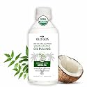 Coconut Oil Pulling Mouthwash | Cold Pressed Virgin Coconut Oil | Ayurvedic Mouthwash | For Healthy Teeth &amp; Gums, Bad Breath, Teeth Whitening, Fresh Breath | Oral &amp; Dental Care (200ML, Neem Oil)