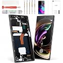 OLED for Samsung S22 Ultra Screen Replacement with Frame Support Fingerprint Complete Repair Kit Compatible with SM-S908U/SM-S908U1