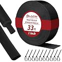 Oleitodh 33 ft 1 in 2:1 Heat Shrink Braided Sleeving, Black