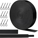 Oleitodh 66 ft 1/2 in 2:1 Heat Shrink Braided Sleeving, Black