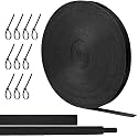 Oleitodh 66 ft 1/4 in 2:1 Heat Shrink Braided Sleeving, Black