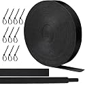 66 ft 3/8 in 2:1 Heat Shrink Braided Sleeving, Black