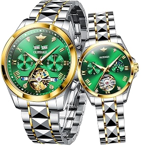 OLEVS Couple Pair Watches Set Automatic Mechanical